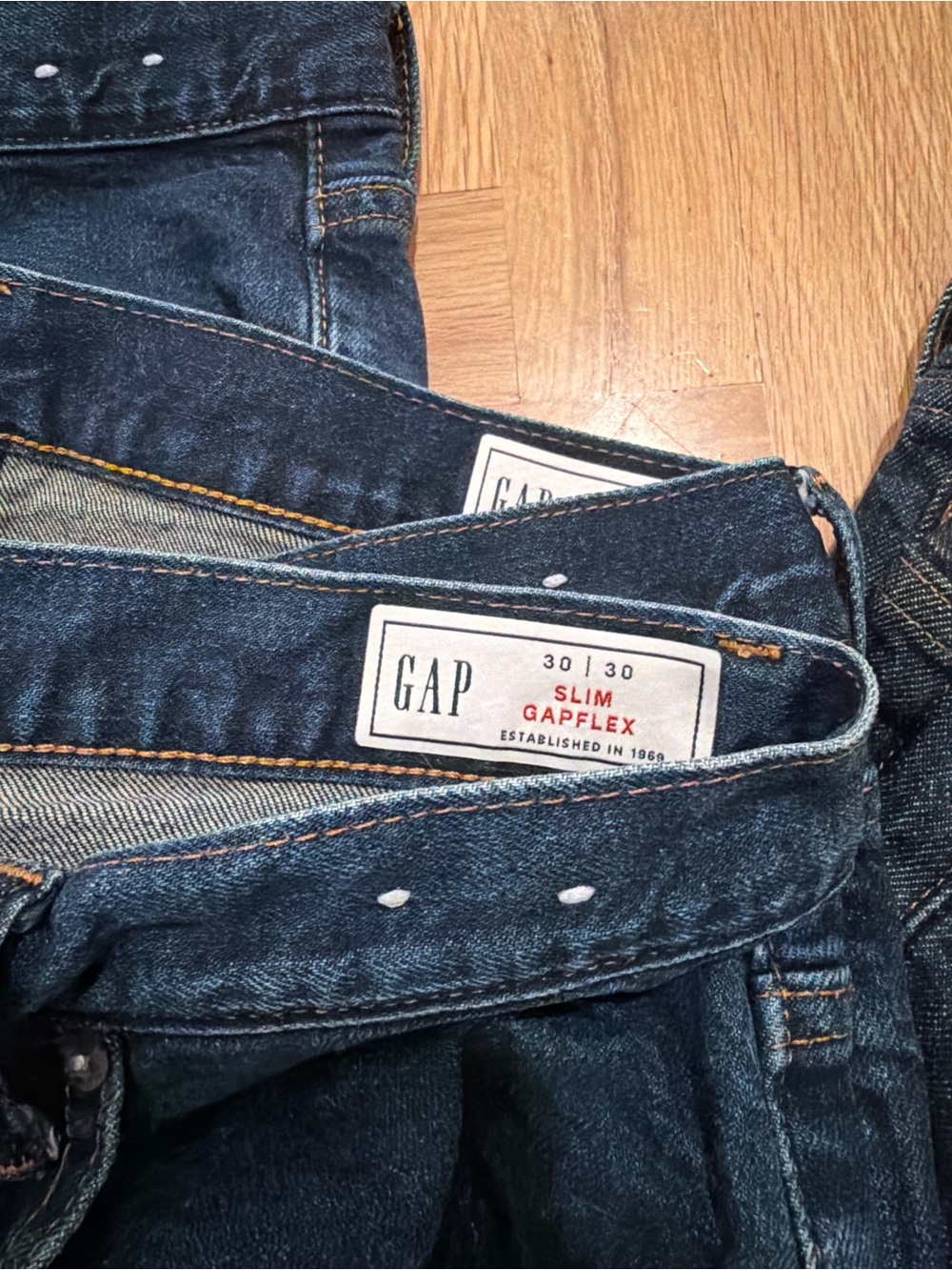 GAP Slim Gapflex Men's Jeans in Dark Denim Blue